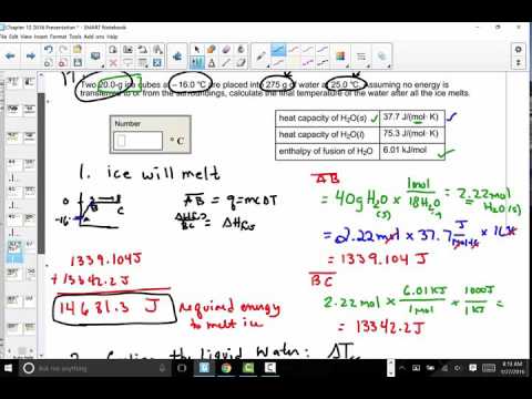 Cooling a Beverage - Enthalpy Calculation of adding ice to warm water