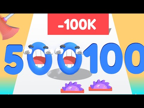 NUMBER MASTER MERGE & RUN — REACH 500,000 vs EVOLUTION TO 100,000 (Gameplay*)
