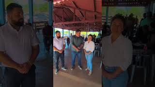 Reunião na Vila 3 Flechas sobre regularização de lotes e organização urbana.
