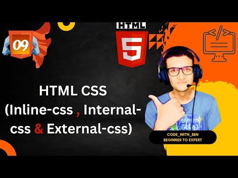Html Tutorial Inline Internal External Css Web Development Tutorials 9