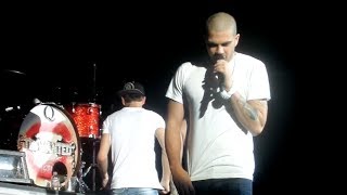 Max talking about the break (HD) - The Wanted - Last Show - Shawnee, OK 5/17/14