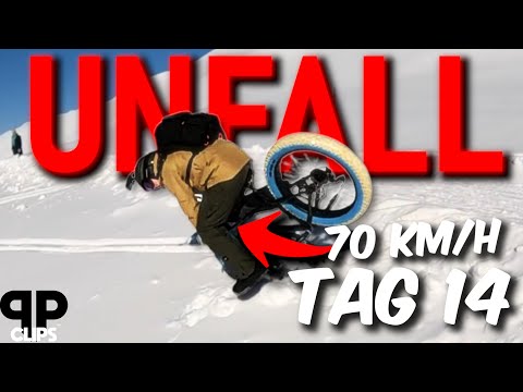 Hugo stürzt mit 70 km/h vom Snowbike! (Notfall Abholung volle Länge) -  Tag 14