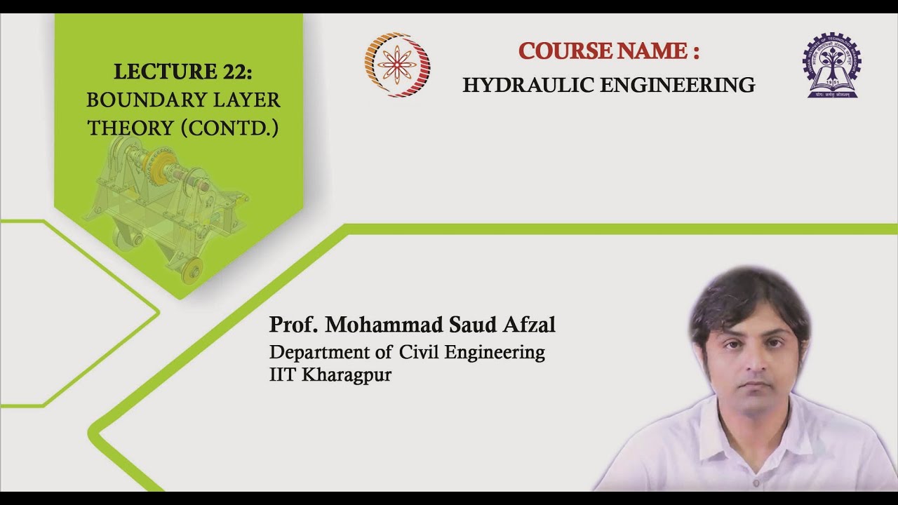 Lecture 22: Boundary Layer Theory (Contd.)