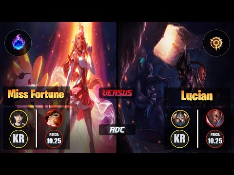 Zenit MISS FORTUNE (ADC) [Arcane Comet] VS LUCIAN - Challenger KR Patch 10.25