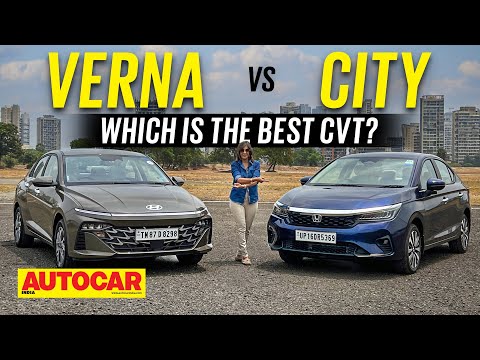 2023 Hyundai Verna vs Honda City - Which is the better CVT? | Comparison | Autocar India