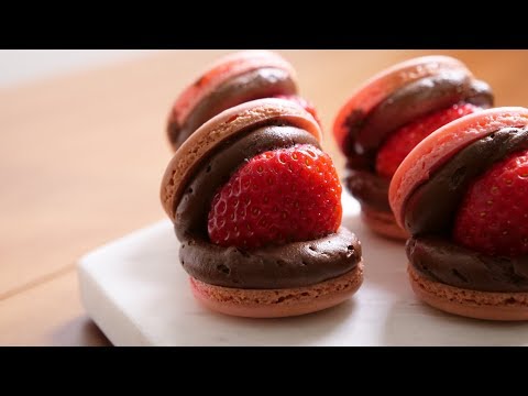 download lagu mp3 mp4 Strawberry Chocolate Macarons, download lagu Strawberry Chocolate Macarons gratis, unduh video klip Strawberry Chocolate Macarons
