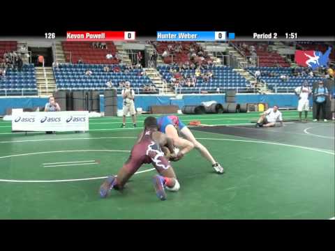 Fargo 2012 126 Round 8: Kevon Powell (Illinois) vs. Hunter Weber (Wisconsin)