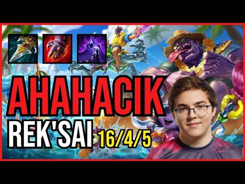 AHAHACIK - REK'SAI vs LEE SIN Jungle - EUW Challenger - Patch 11.4