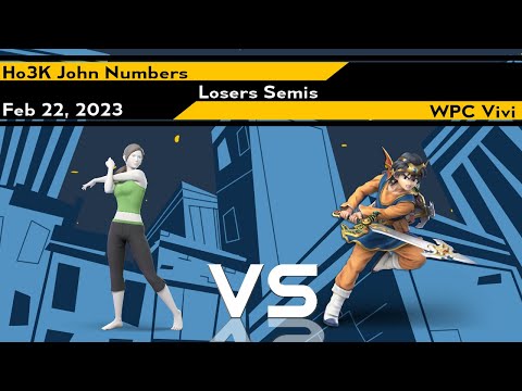 Xeno281 Losers Semis - John Numbers (Wii Fit Trainer) vs Vivi (Hero) - SSBU Ultimate Tournament