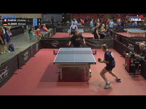 RAMON Christian vs KLEBER Michael - Championnats d'Europe 2022 de tennis de table Rimini