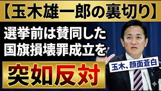 【衝撃転向】玉木雄一郎が国旗損壊罪で180度の変節…批判噴出ｗ「ダブスタ」発言から一転し慎重姿勢へ　政治家の言葉と国家の尊厳が問われる【国民民主党・岩屋毅・政治考察】
