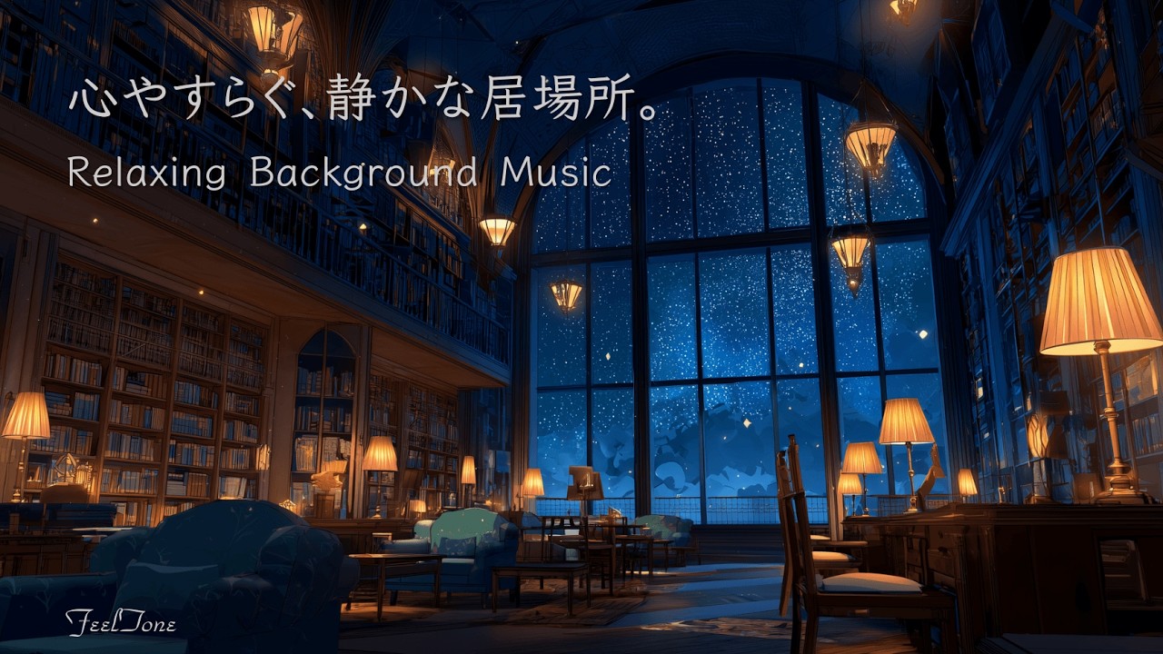 【夜 BGM】秒針の音が消える、静かな居場所｜読書・勉強・作業用ピアノ