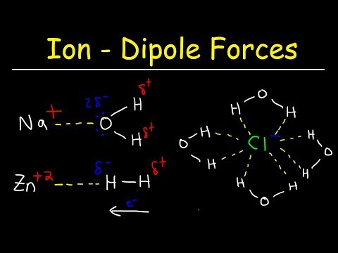 Ion Dipole Forces & Ion Induced Dipole Interactions - Chemistry Video