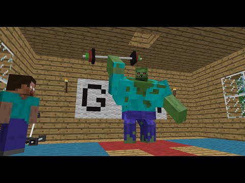 Stillcraft Animations - Monster School: Bodybuilding - Minecraft Animation