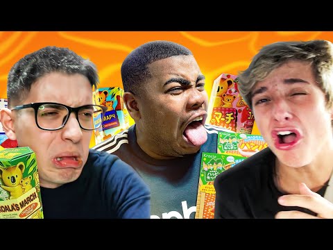 Provando doces esquisitos