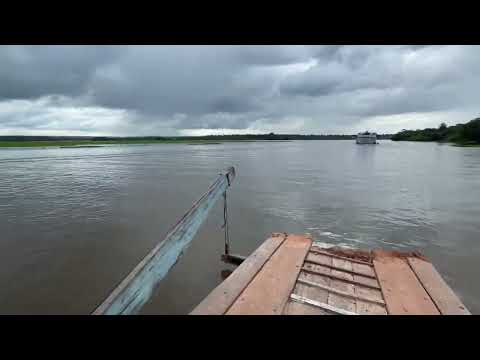 Travessia via balsa comunidade Bela Vista do Mojú, Para Brasil 🇧🇷