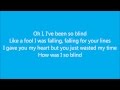 So Blind David Myles lyrics