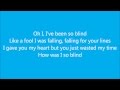 So Blind David Myles lyrics