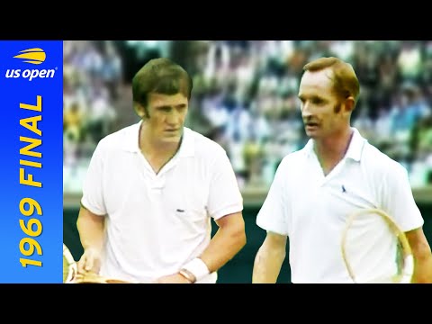 Rod Laver vs Tony Roche in pursuit of the first Open Era Grand Slam! | US Open 1969 Final