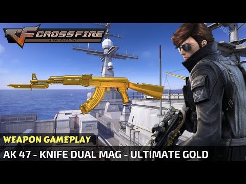 CrossFire - AK-47 - Knife Dual Mag Ultimate Gold (Short Gameplay)