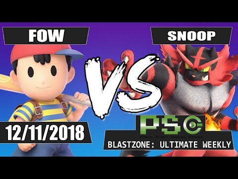 PSG Blastzone: FOW (Ness) vs Snoop (Incineroar/Yoshi) - Winners Finals