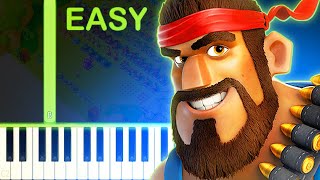 BOOM BEACH THEME - EASY Piano Tutorial