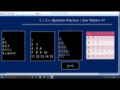 Learn 65 C Programming Questions Practice Star Pattern 41 - Mind Luster