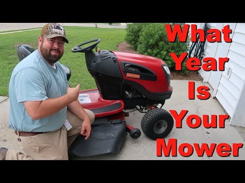 Find The Year Of Your Craftsman Lawn Mower