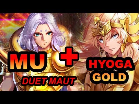 GOLD HYOGA + MU + JUNE + JAMIAN  BIKIN MUSUH FRUSTASI  - Saint Seiya Awakening