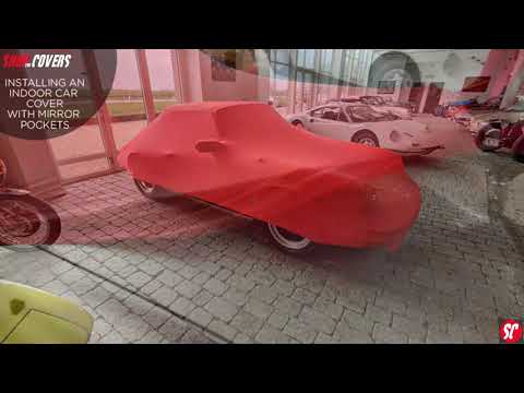 Installation manual of an indoor car cover with mirror pockets
