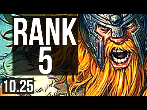 OLAF vs GRAVES (JUNGLE) | Rank 1 Olaf, Rank 5, 6/2/6 | EUW Challenger | v10.25