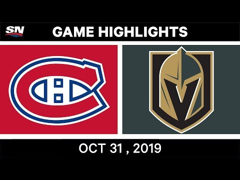 NHL Highlights | Canadiens vs Golden Knights – Oct. 31, 2019