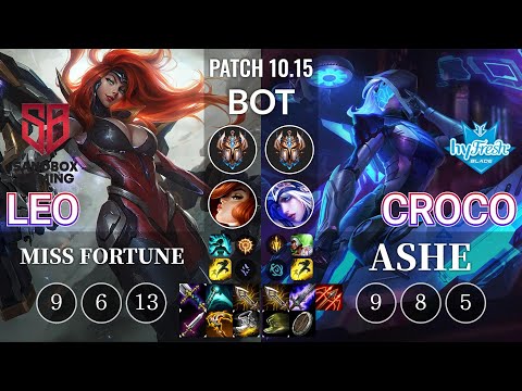 SB Leo Miss Fortune vs hyF Croco Ashe Bot - KR Patch 10.15