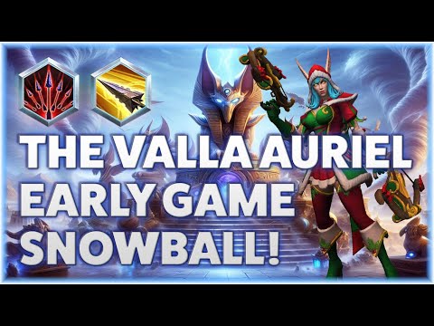 Valla Strafe - THE VALLA AURIEL EARLY GAME SNOWBALL! - Grandmaster Storm League