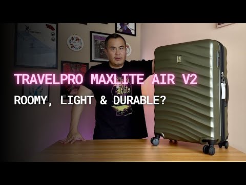 Travelpro Maxlite Air V2 Hardside Expandable Carry on Luggage, 8 Spinner Wheels, Lightweight Hard Shell Suitcase, TSA lock, Black, Carry On 20-Inch video review thumbnail