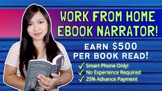 EARN P20,000 per Book Read! Work from Home as an eBook NARRATOR