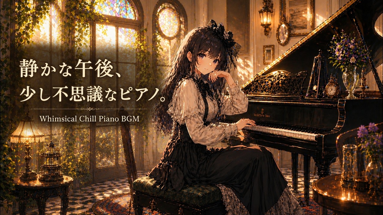 【フリーBGM】静かな午後、少し不思議なピアノ。