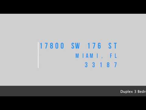 17800 SW 176 Street Miami, FL 33187