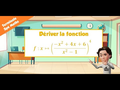 Dériver une fonction composée f(x)=((-x^2+4x+6)/(x^2-1))^4