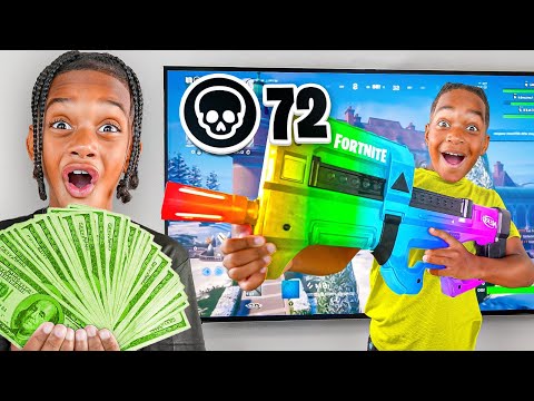 EVERY KILL DJ & KYRIE GETS IN FORTNITE = $100 CHALLENGE!!