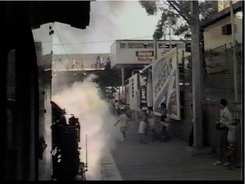 Australian steam locomotive 3001 - Cabride - North Shore line - April 1991