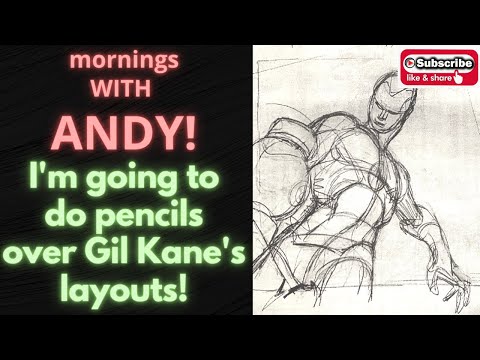 Penciling over Gil Kane's layouts of Green Lantern!