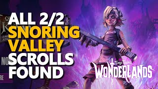 All Snoring Valley Scrolls Found Tiny Tina's Wonderlands
