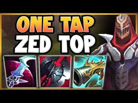 ACHIEVE THE FASTEST ONE SHOTS POSSIBLE WITH MAX BURST ZED TOP! ZED TOP GAMEPLAY! League of Legends
