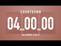 4 Hours Countdown Timer Flip Clock 🎵 / +Ambient🧘‍♀️+ Bells🔔