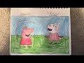 Peppa Pig And Suzy Sheep Playing Skipping Rope Drawing