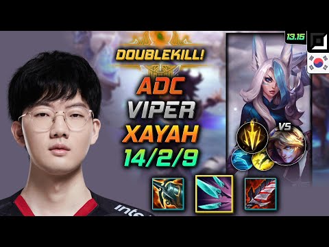 Xayah Adc Build Viper Navori Quickblades Lethal Tempo - LOL KR Master Patch 13.15