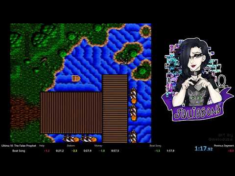 Ultima VI (SNES) - Boat Song% - 1m17.92s - #speedrun