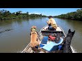 PIG HUNTING With DOGS From Our TINY BOAT