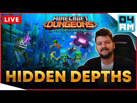 🔴HIDDEN DEPTHS DLC  - Full Playthrough, Raid Captains& Anniversary Event in Minecraft Dungeons